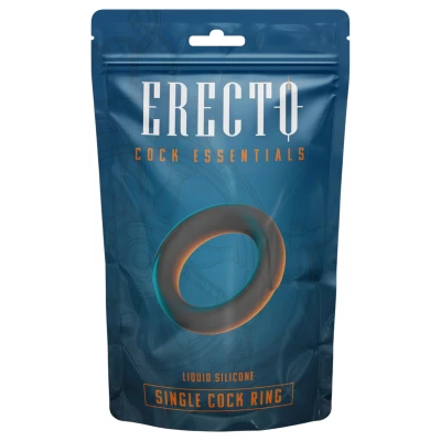 Erecto - rugalmas péniszgyűrű (fekete)