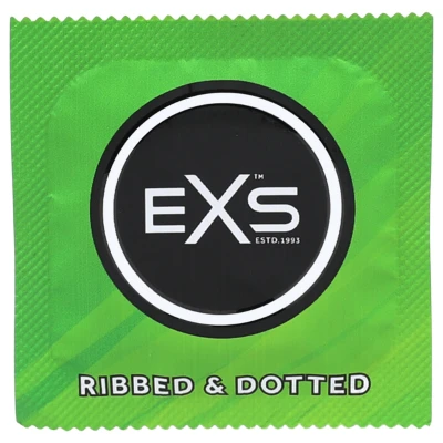 EXS Ribbed & Dotted - bordázott, pontozott óvszer (48 db)