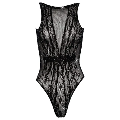 Cottelli Fantasy - fekete strasszos body (S-L)