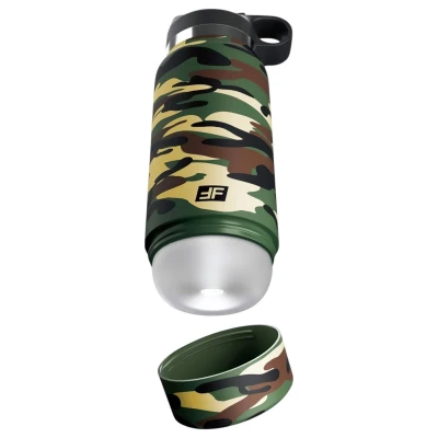 PDX - Fap Flask Happy Camper - maszturbátor kulacsban (zöld-fekete)