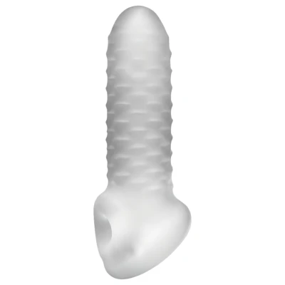 Perfect Fit - Fat Boy Checker Box - péniszköpeny (15 cm, fehér)