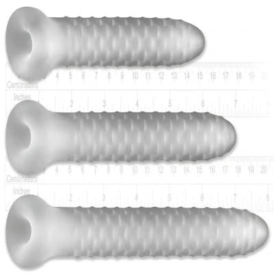 Perfect Fit - Fat Boy Checker Box - péniszköpeny (19 cm, fehér)