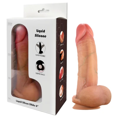 FeelSkin - natúr ultra realisztikus herés dildó (16 cm)
