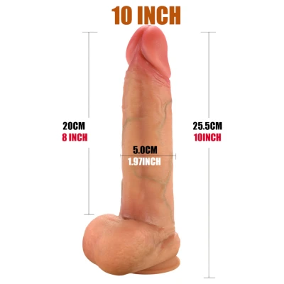 FeelSkin - natúr ultra realisztikus herés dildó (25 cm)