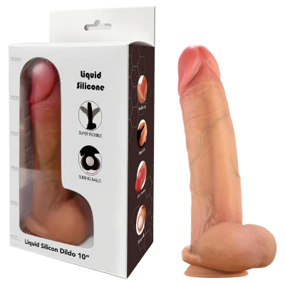 FeelSkin - natúr ultra realisztikus herés dildó (25 cm)