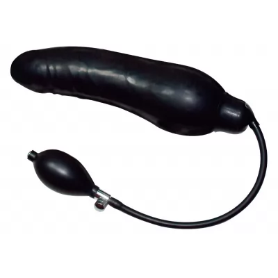 You2Toys - latex pumpálható análtágító (fekete, nagy)