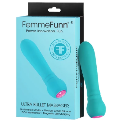 FemmeFunn Ultra Bullet - akkus mini rúdvibrátor (türkiz)