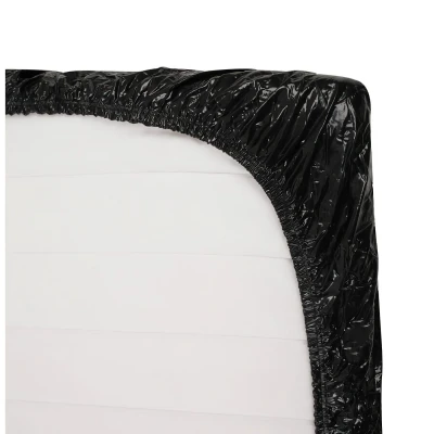 Fetish - lakk lepedő - gumis - 220 × 220 cm (fekete)