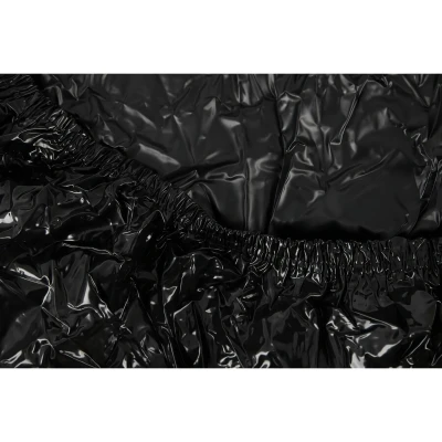 Fetish - lakk lepedő - gumis - 220 × 220 cm (fekete)