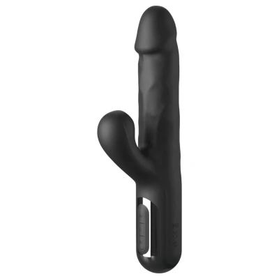 Fetish - 3 motoros lökő vibrátor (fekete)
