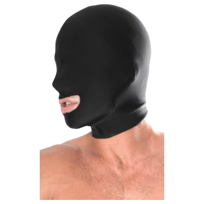 Fetish Fantasy - bondage fejmaszk szájnyílással orálszexhez (fekete)