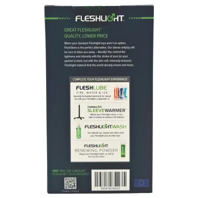 Fleshlight Fleshskins Grip Blue Ice - két végén nyitott maszturbátor (kék)