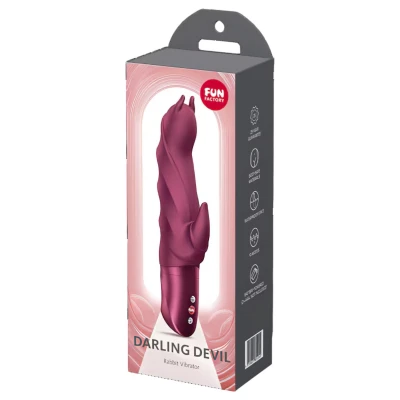 Fun Factory Darling Devil - csiklókaros vibrátor (piros)
