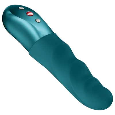 Fun Factory Stronic Petite - bordázott vibrátor (kékeszöld)