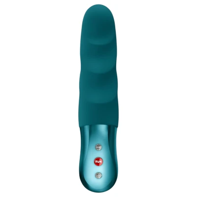 Fun Factory Stronic Petite - bordázott vibrátor (kékeszöld)