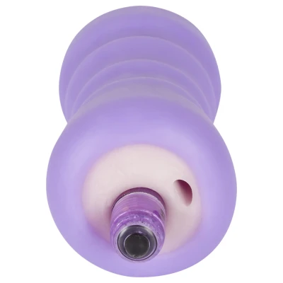 You2Toys Gina - vibrációs maszturbátor műpunci férfiaknak (natúr-lila)