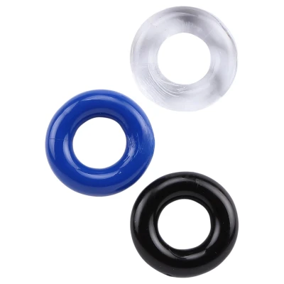 GK Power Donut Rings - péniszgyűrű szett (vegyes színű) - 3 db