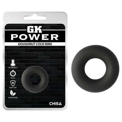 GK Power Doughnut - szilikon péniszgyűrű (fekete)
