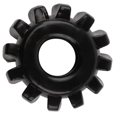 GK Power Gear Up - fogaskerék péniszgyűrű szett (fekete)