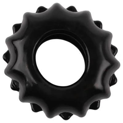 GK Power Gear Up - fogaskerék péniszgyűrű szett (fekete)