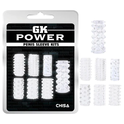 GK Power - péniszköpeny szett (áttetsző) - 2 db