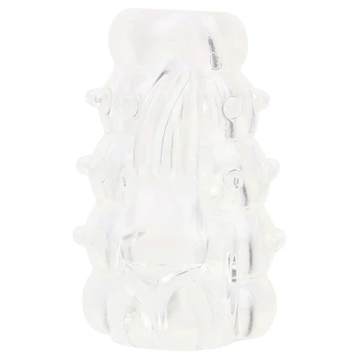 GK Power Screaming Bunny - vibrációs péniszgyűrű csiklóizgatóval (áttetsző)