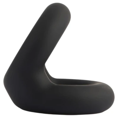 GK Power Snug Tugger - szilikon pénisz- és heregyűrű (fekete)