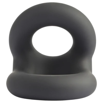 GK Power Snug Tugger - szilikon pénisz- és heregyűrű (fekete)