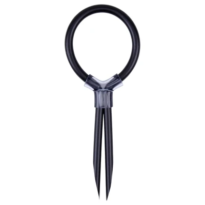 GK Power Stud Ring - állítható szilikon péniszgyűrű (fekete)