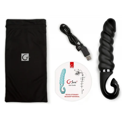 G-Vibe G-jack 2- akkus, vízálló szilikon vibrátor (fekete)