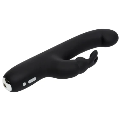 Happyrabbit G-Spot Slim - csiklókaros vibrátor (fekete)