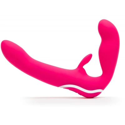 Happyrabbit Strapless - felcsatolható nyuszis vibrátor (pink)