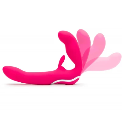 Happyrabbit Strapless - felcsatolható nyuszis vibrátor (pink)