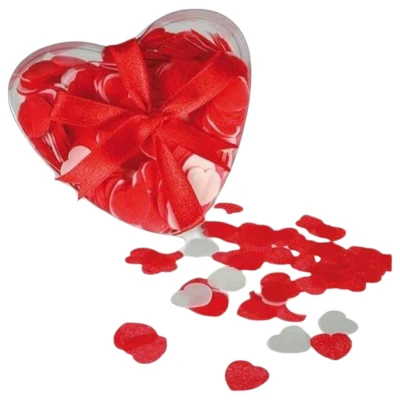 Hearts - illatos rózsaszirom fürdőkonfetti romantikus estéhez (30 g)