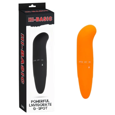 Hi-Basic Powerful Invigorate - G-pont mini vibrátor (narancssárga)