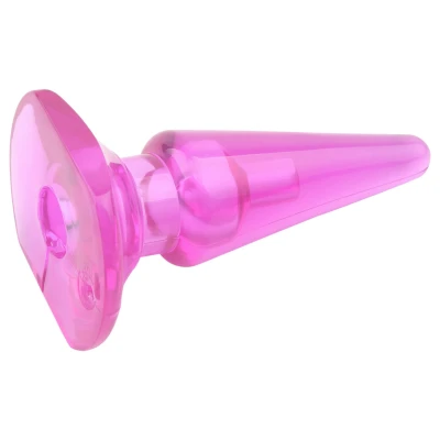 Hi-Basic Sassy - kezdő anál plug (áttetsző rózsaszín)