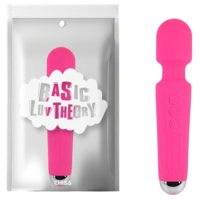 Hi-Basic Wacko Touch - akkus mini masszírozó vibrátor (wand) (rózsaszín)