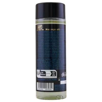 HOT - bőrápoló erotikus masszázsolaj egzotikus illattal (100 ml)