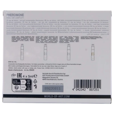 HOT LMTD - feromon parfüm szett nőknek (4 × 5 ml)