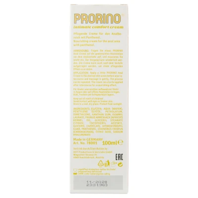 HOT Prorino - anál ápoló krém (100 ml)