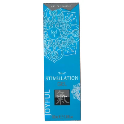 HOT Shiatsu Joyful - folyékony vibrátor stimuláló krém nőknek (menta, 30 ml)