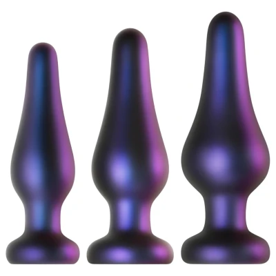 Hueman Comets - szilikon anál plug szett (3 részes, lila)