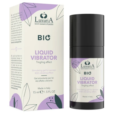 Intimateline Luxuria BIO - folyékony vibrátor gél nőknek (15ml)