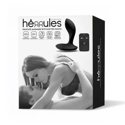 INTOYOU Herrules - elektro anál vibrátor (fekete)