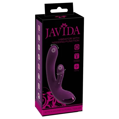 Javida - akkus, nyuszis G-pont és csiklóizgató vibrátor (lila)