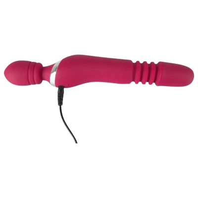 Javida Thrusting - 3in1 lökő vibrátor (piros)