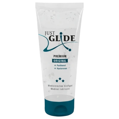 Just Glide Premium Original - vegán, vízbázisú síkosító (200 ml)