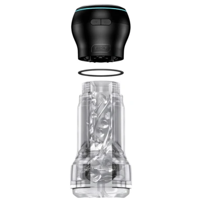Kiiroo Feel Pocket & PowerBlow - interaktív app-vezérelt maszturbátor (átlátszó)