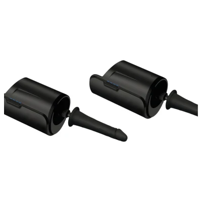 Kiiroo élethű vákuum dildó - 19 cm (fekete)
