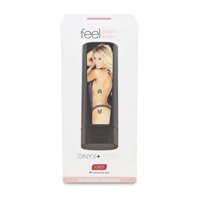 Kiiroo Onyx+ Jessica Drake - interaktív maszturbátor férfiaknak (fekete)